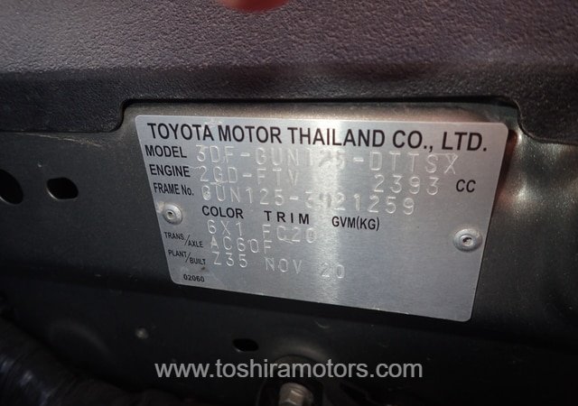 
								2021 TOYOTA HILUX X WCAB full									